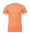 Heren T-shirt Bella Triblend Crew Neck 3413 Orange Triblend